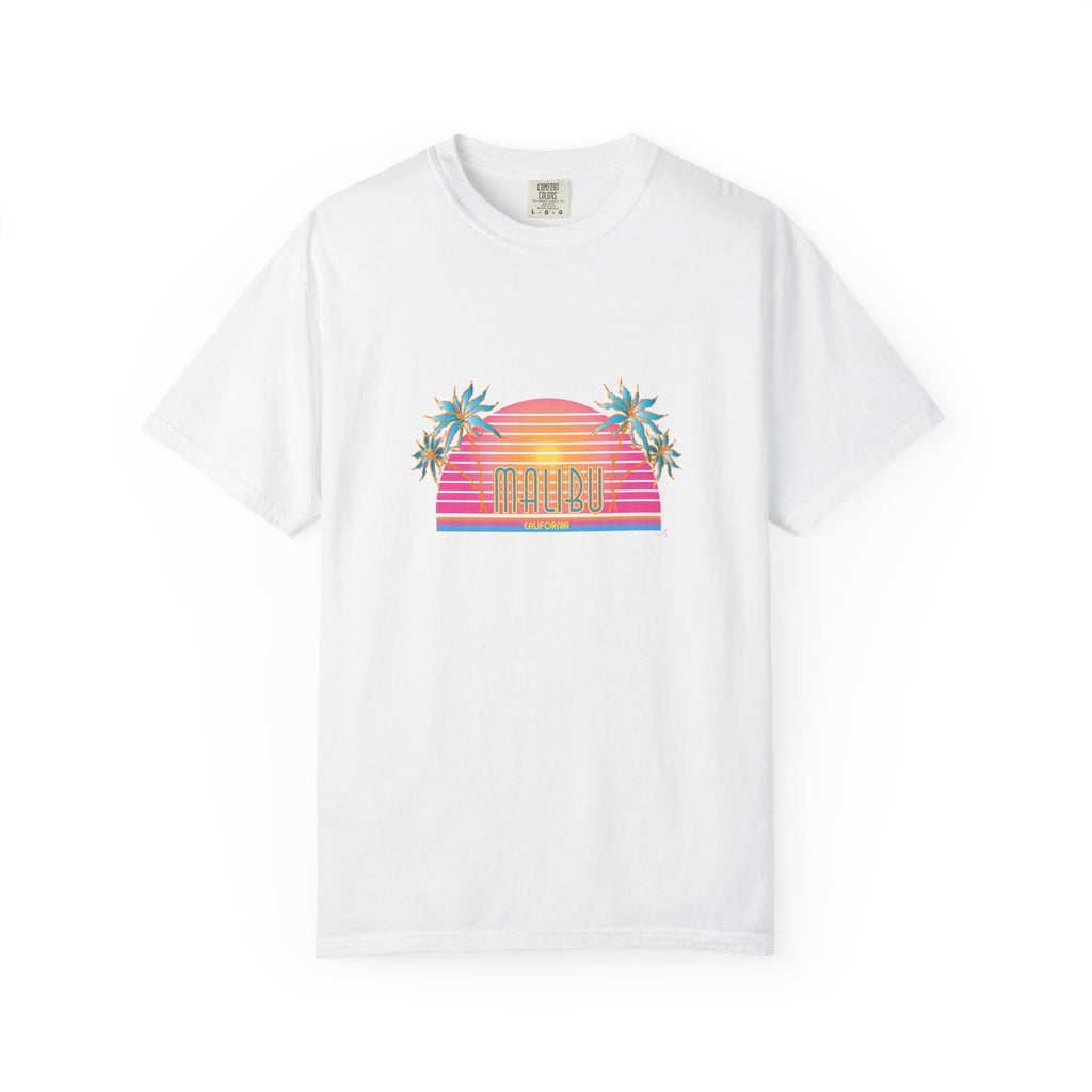 Striking Malibu California Graphic Unisex Garment-Dyed T-shirt