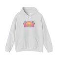 Retro Malibu Sunset Hoodie — Palm Tree Tropical Graphic