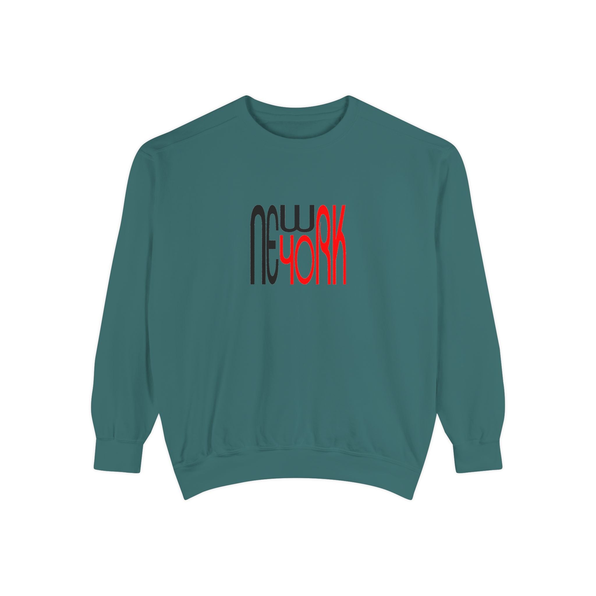 New York Black Red Lettering Graphic Unisex Sweatshirt