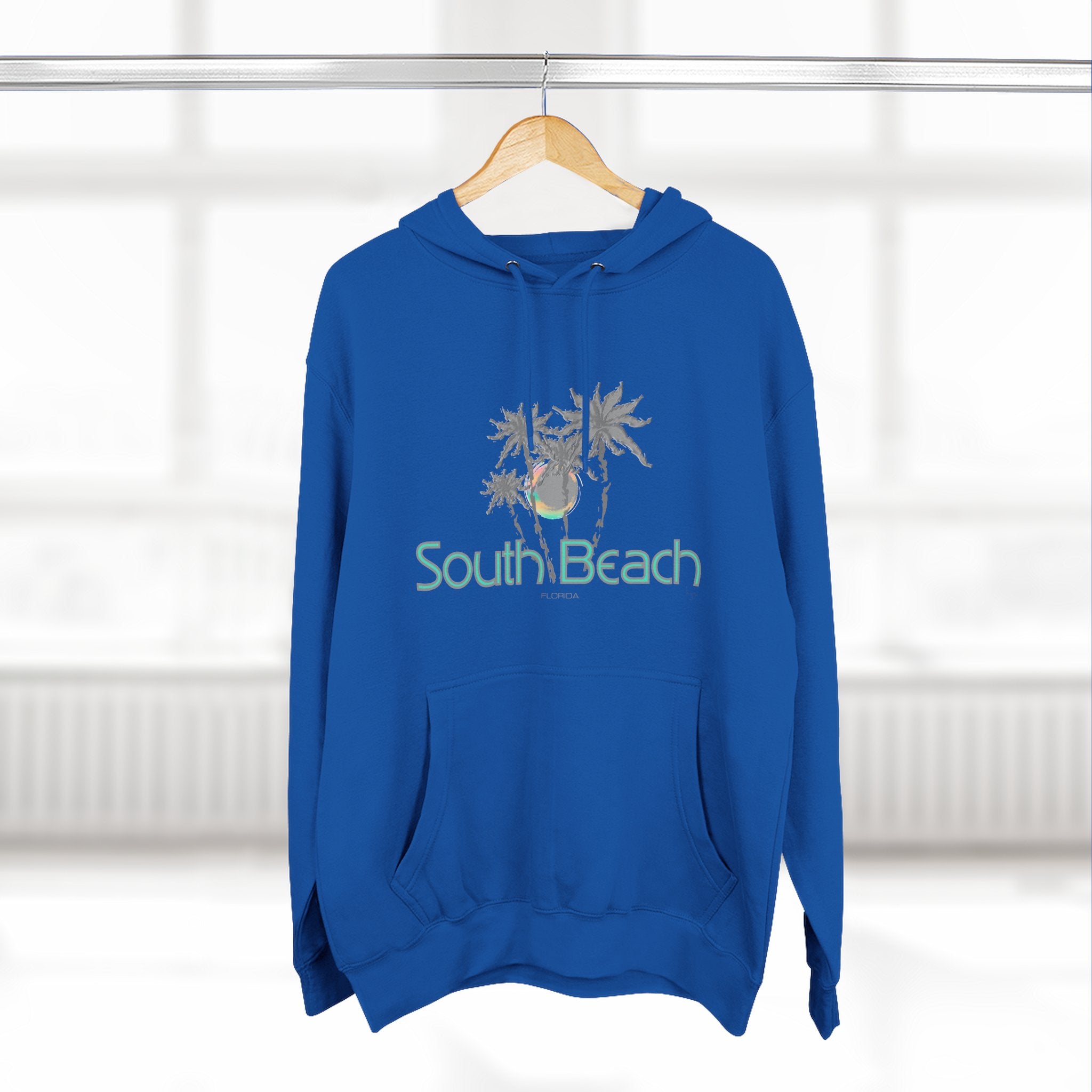 South Beach Miami Palm Tree Graphic Unisex Hoodie