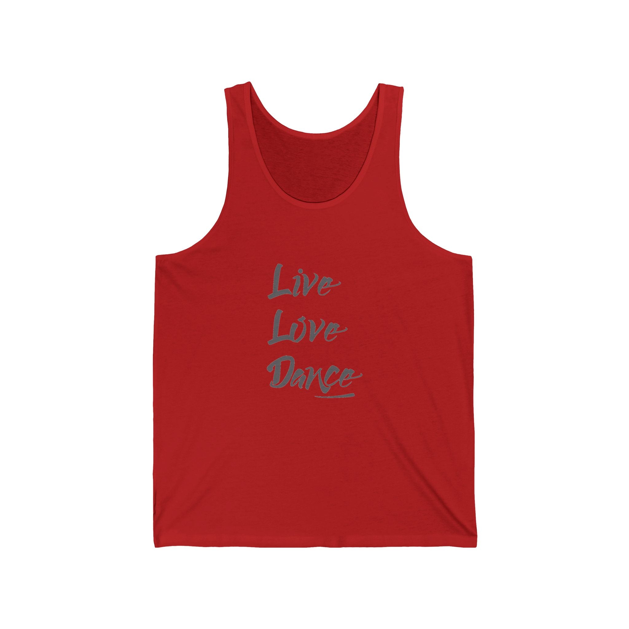 Live Love Dance Graphic Unisex Jersey Tank Top