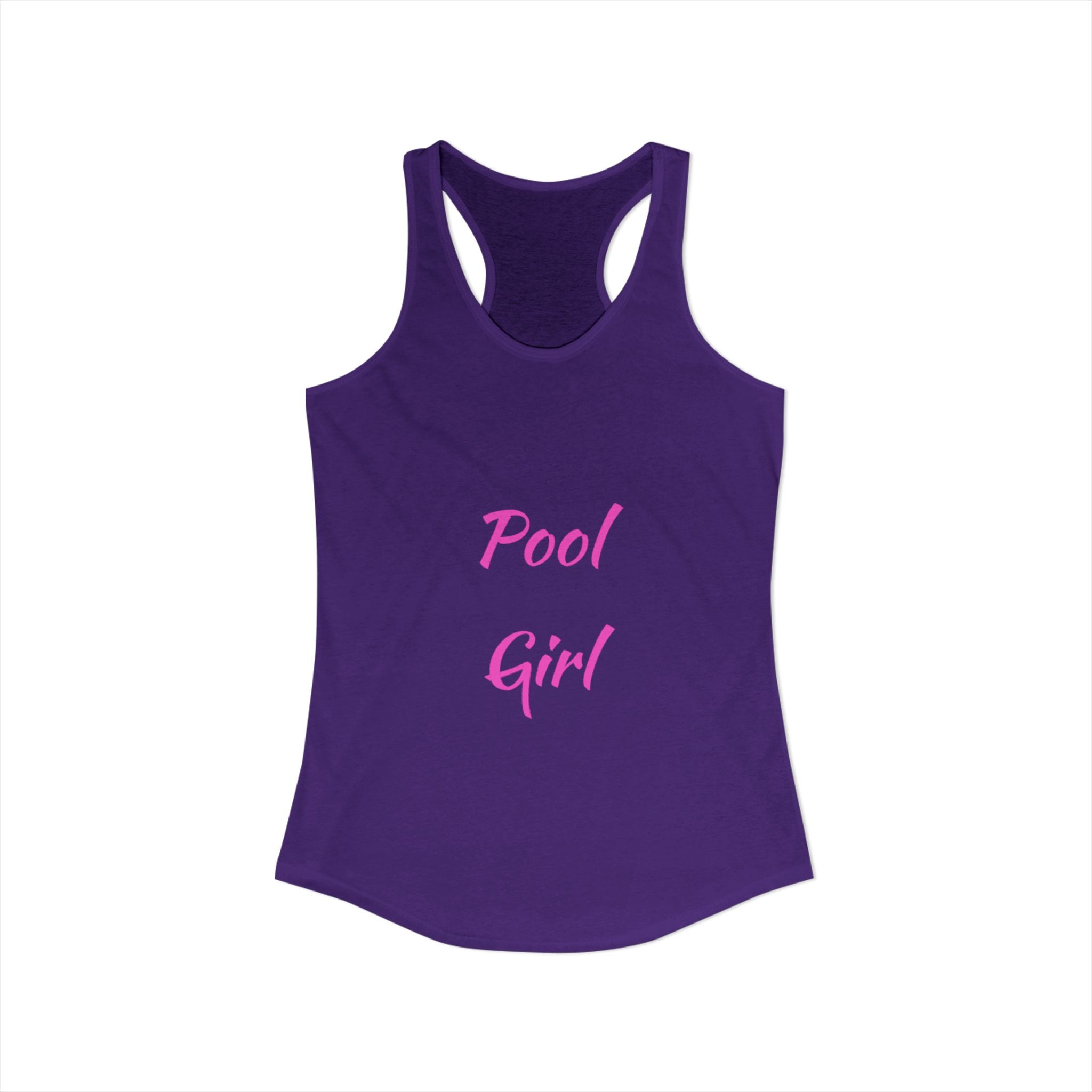Fun Pool Girl Graphic Women's Ideal Racerback Tank