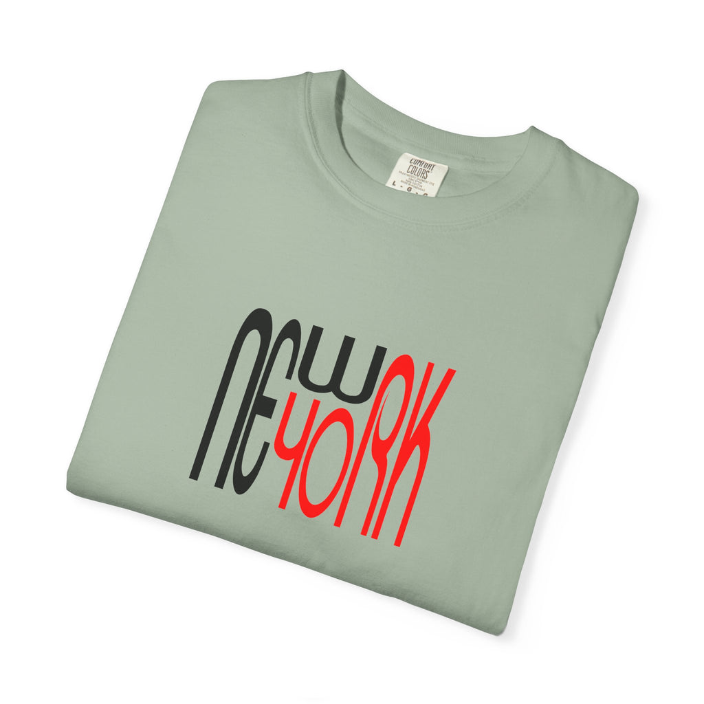New York Black Red Lettering Unisex Graphic Tee
