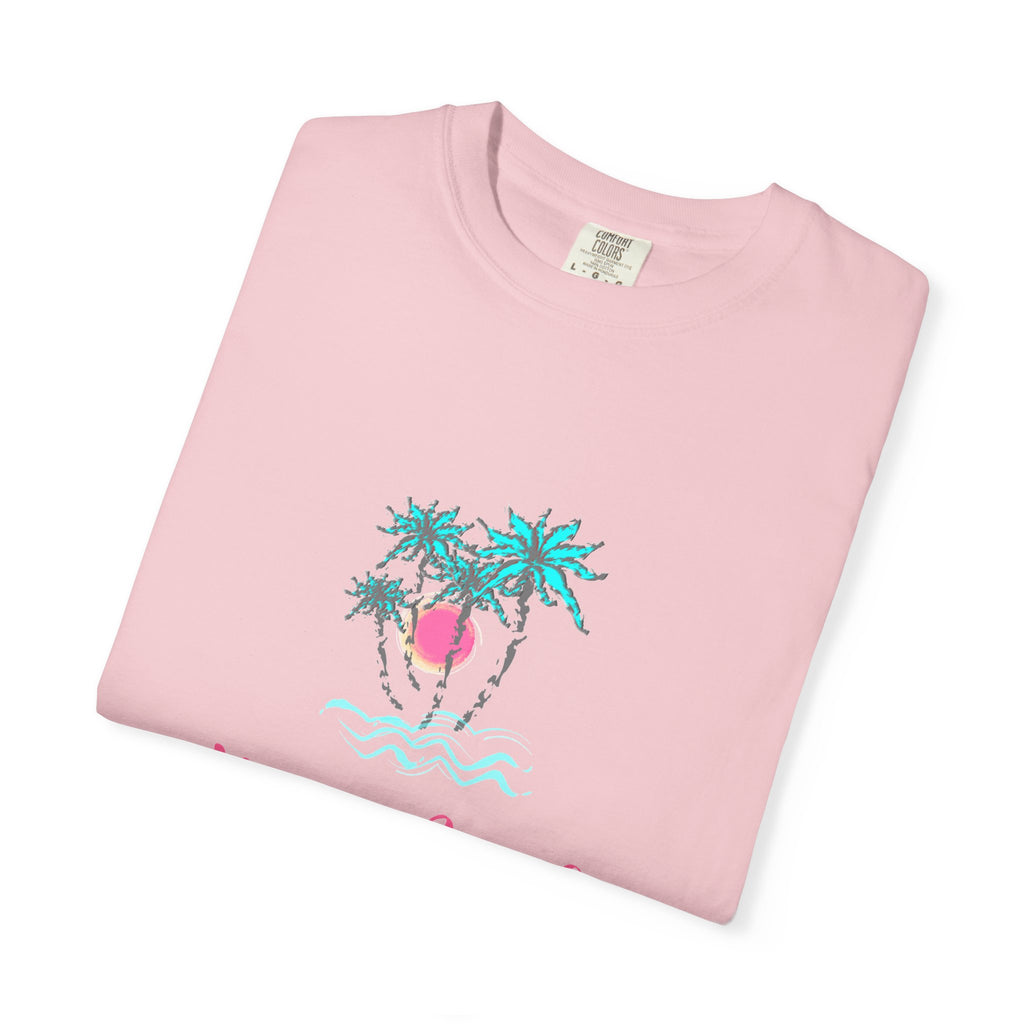 Hello Beach Graphic Unisex Garment-Dyed T-shirt