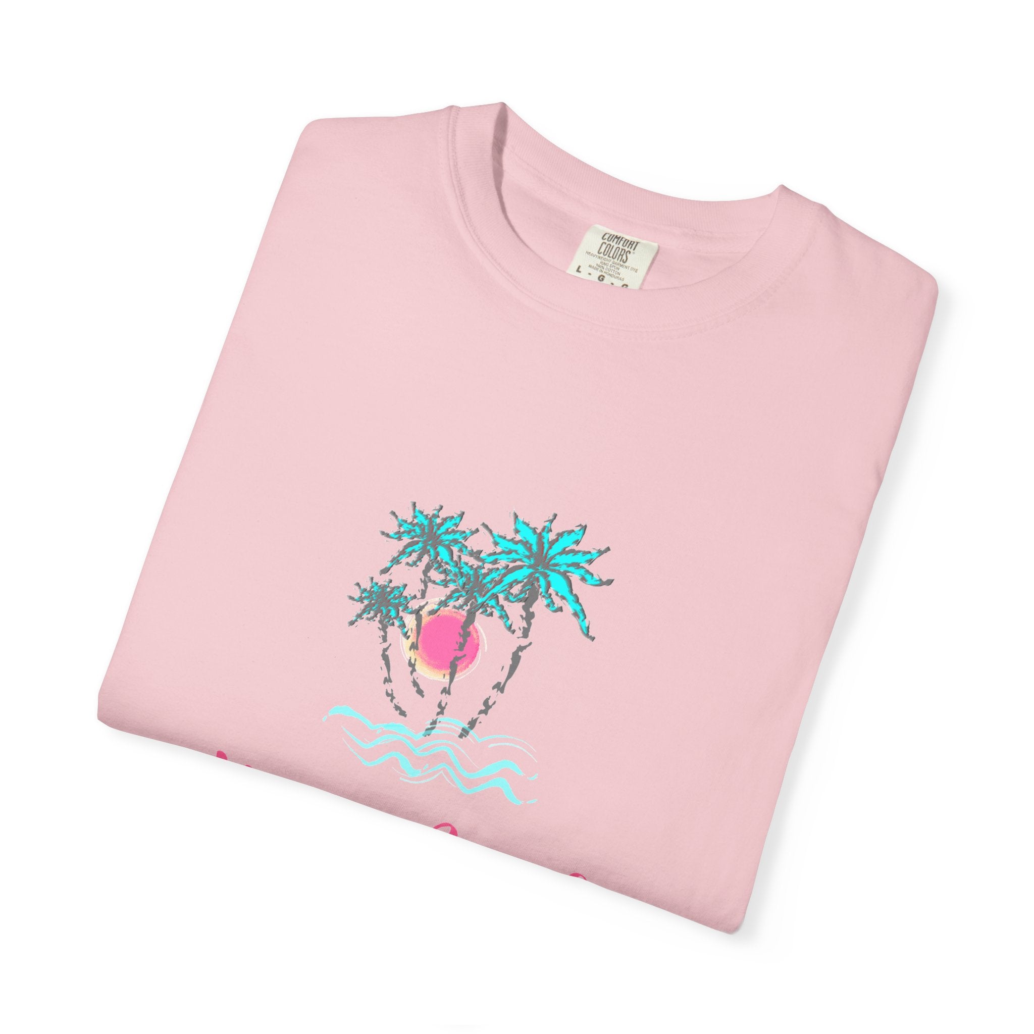 Hello Beach Graphic Unisex Garment-Dyed T-shirt