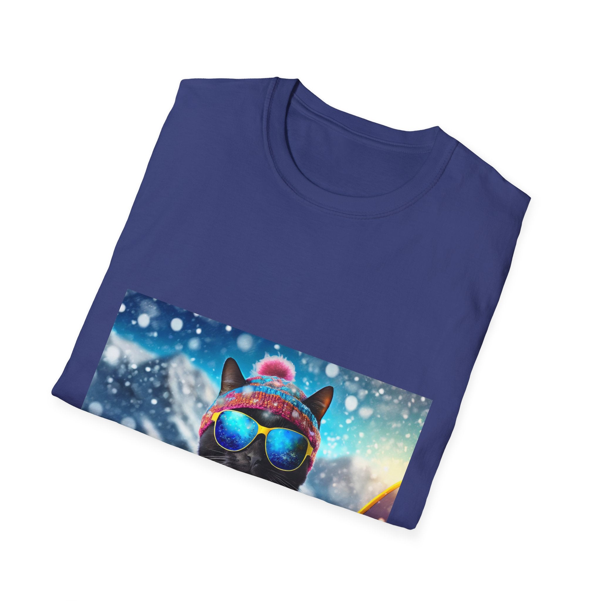 Cool Snow Cat Graphic Tee
