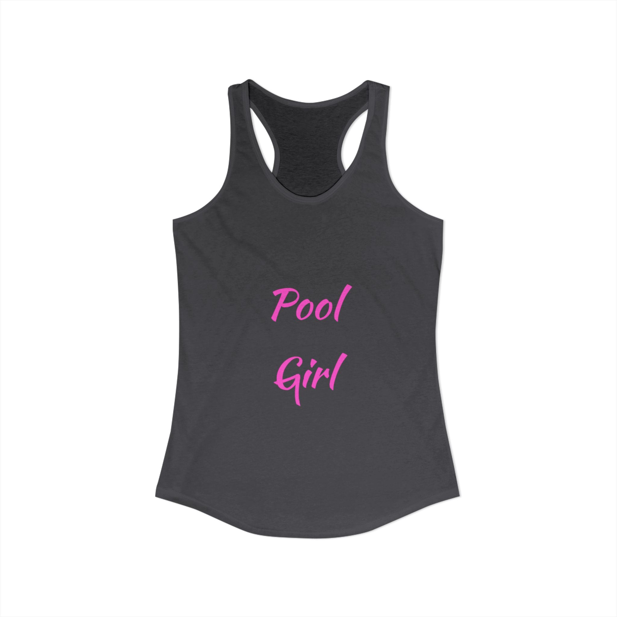 Fun Pool Girl Graphic Women's Ideal Racerback Tank