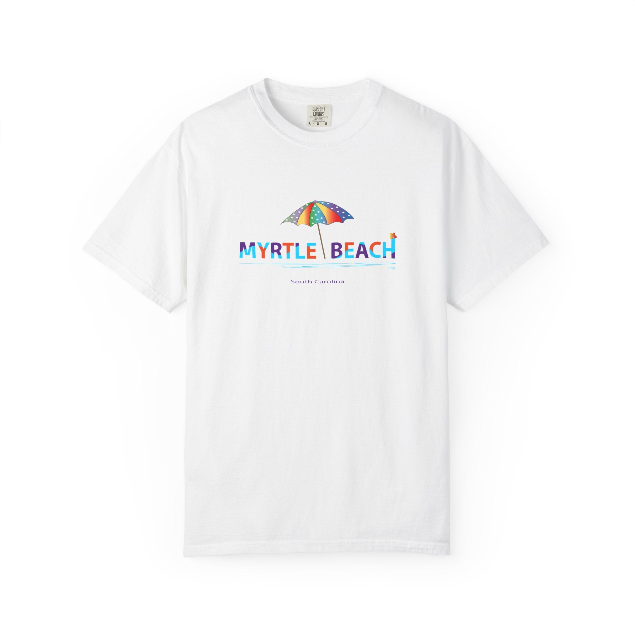 Myrtle Beach South Carolina Graphic Unisex Garment-Dyed T-shirt