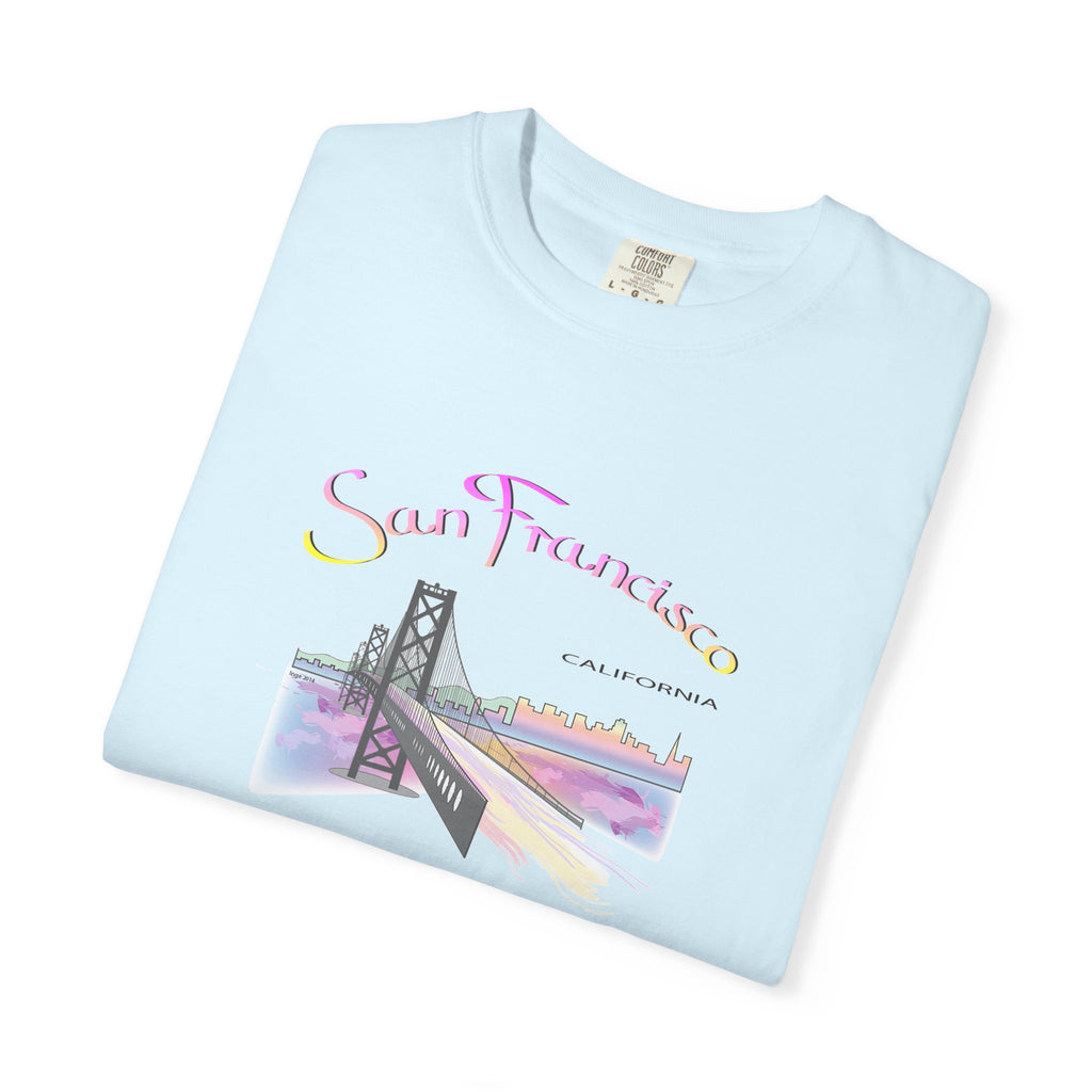 San Francisco Rainbow Golden Gate Bridge Graphic Unisex T-shirt