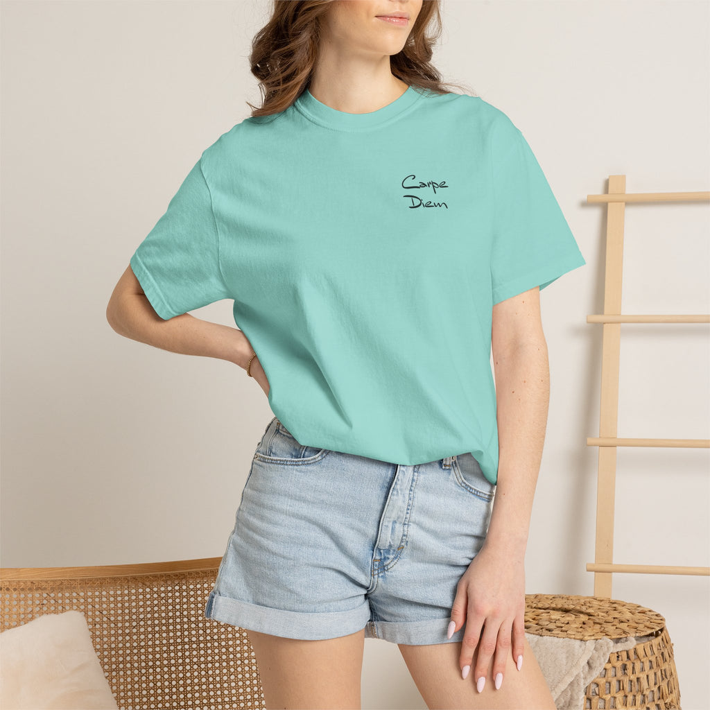 Carpe Diem Black Script Graphic Unisex T-shirt