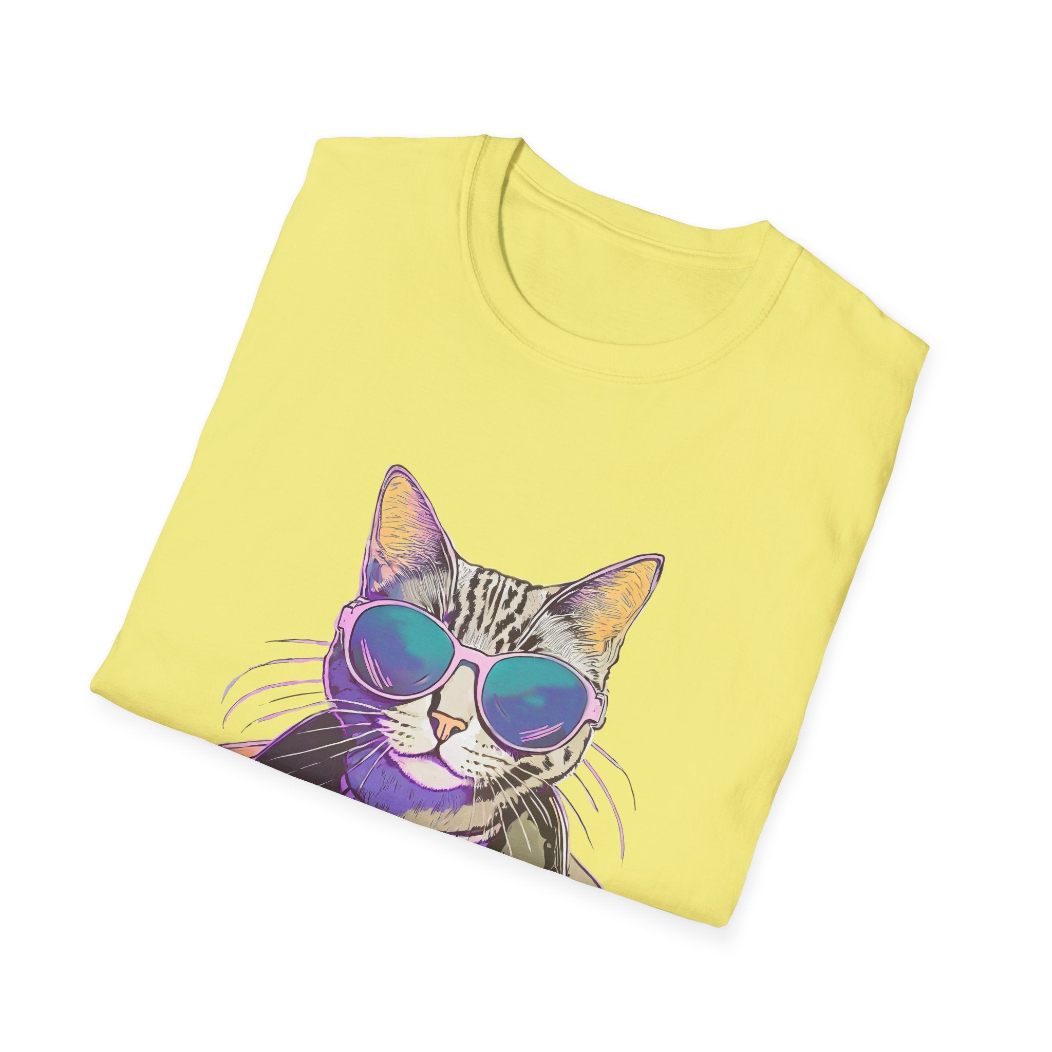 Cool Cat in Sunglasses Graphic Tee