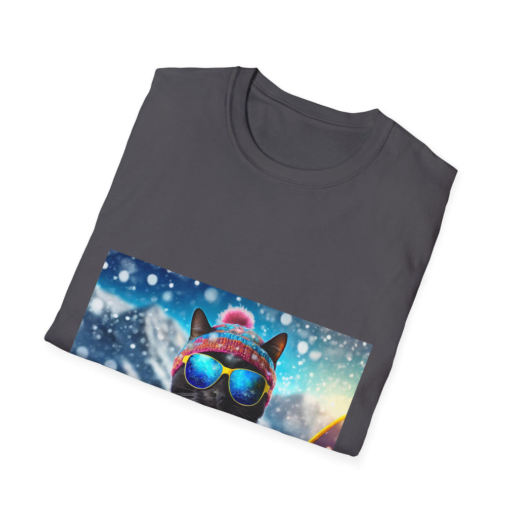 Cool Snow Cat Graphic Tee