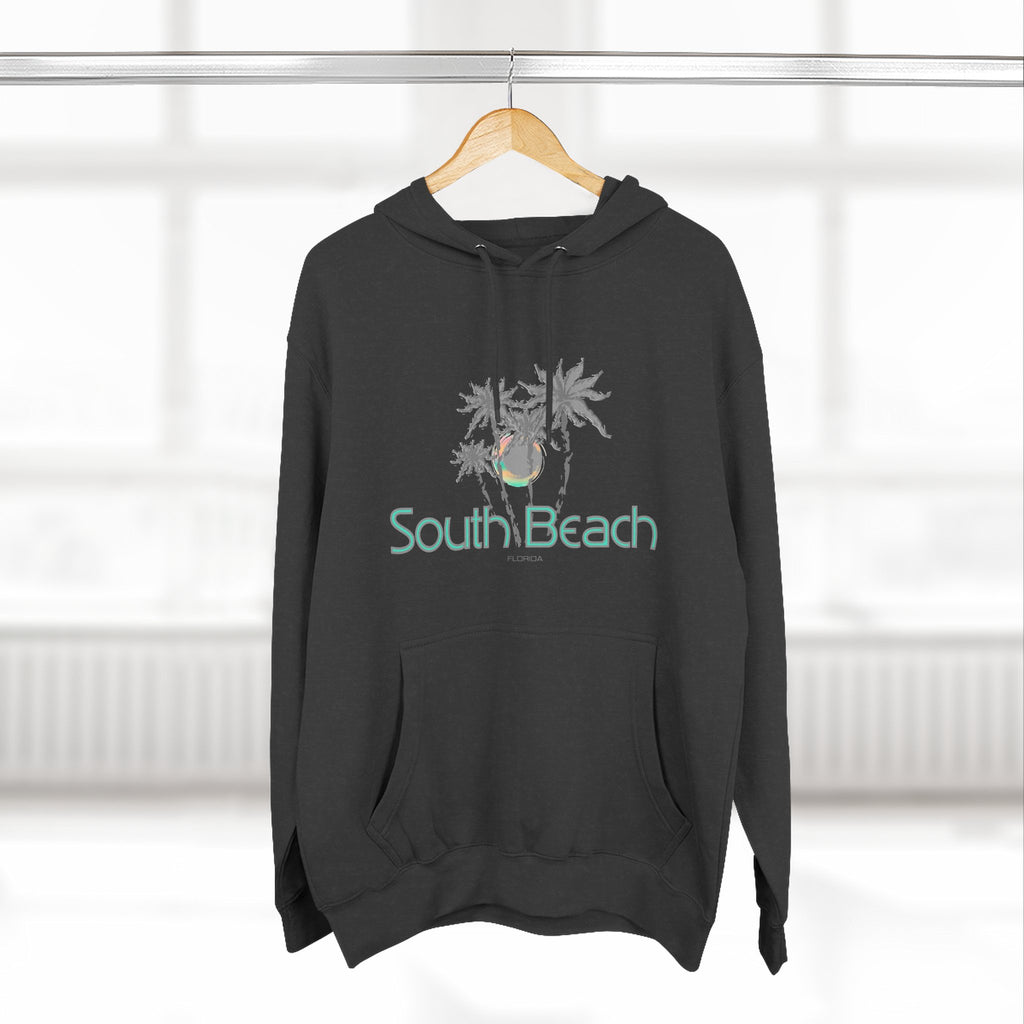 South Beach Miami Palm Tree Graphic Unisex Hoodie