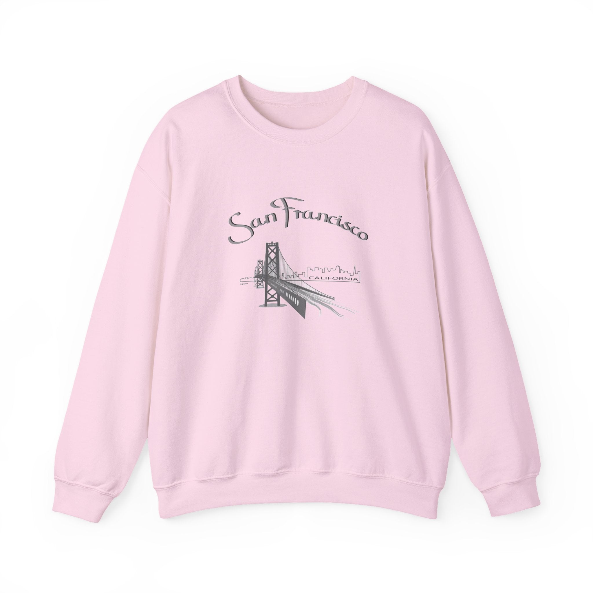 San Francisco Bridge Crewneck Sweatshirt — Vintage City Skyline Pullover