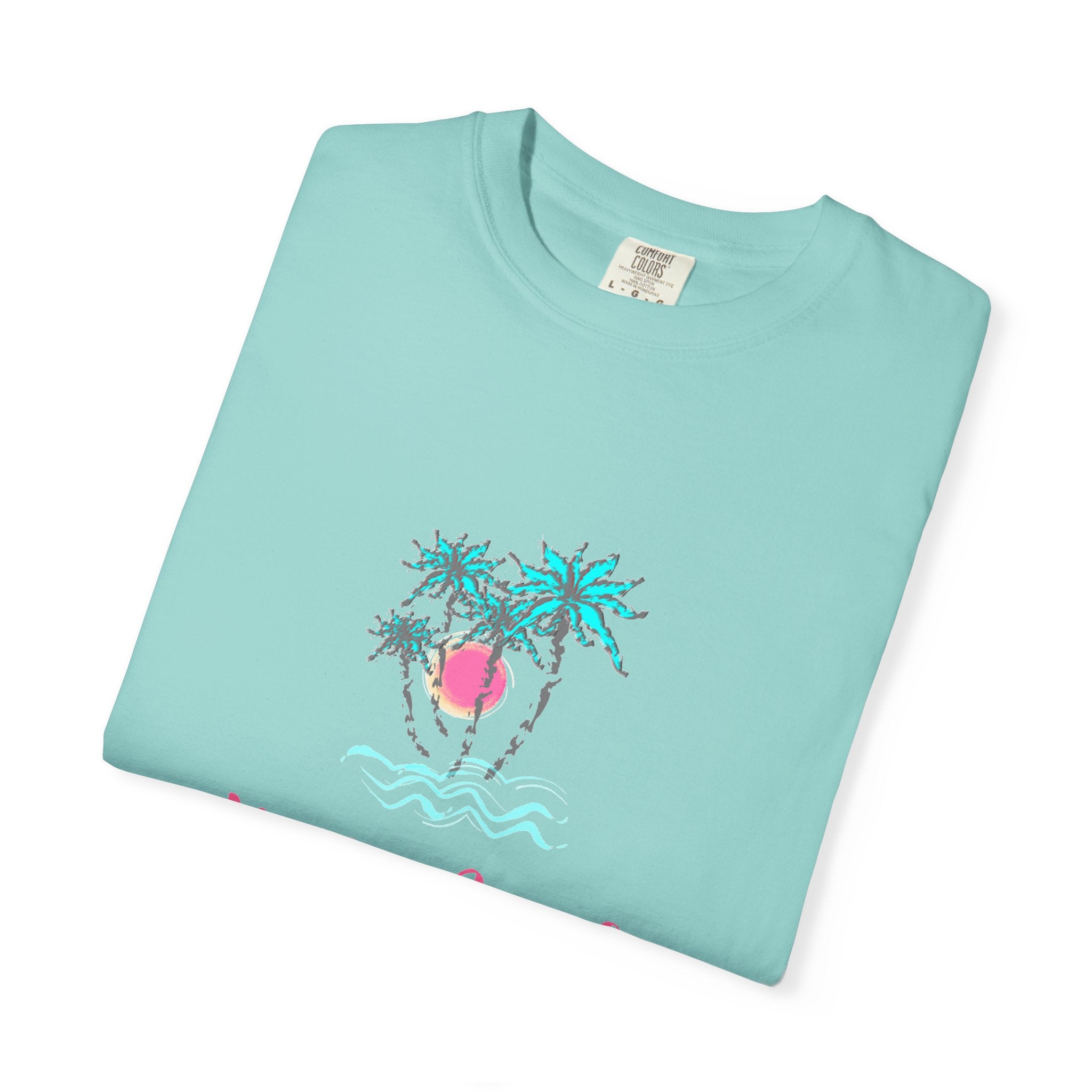 Hello Beach Graphic Unisex Garment-Dyed T-shirt