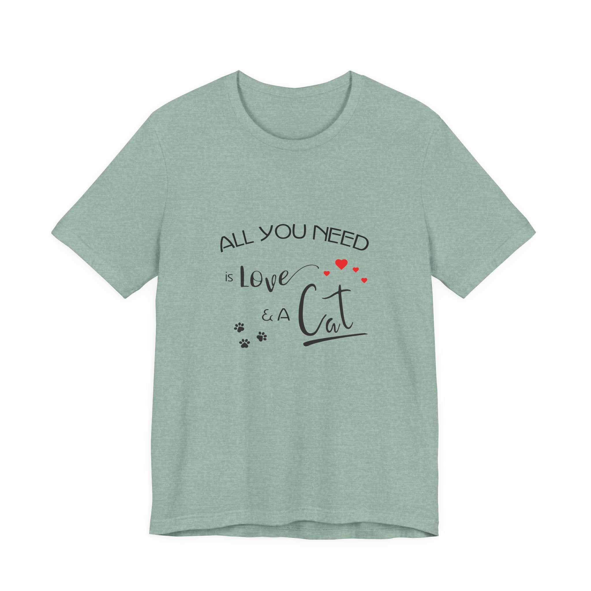 All You Need Is Love and a Cat Graphic Tee