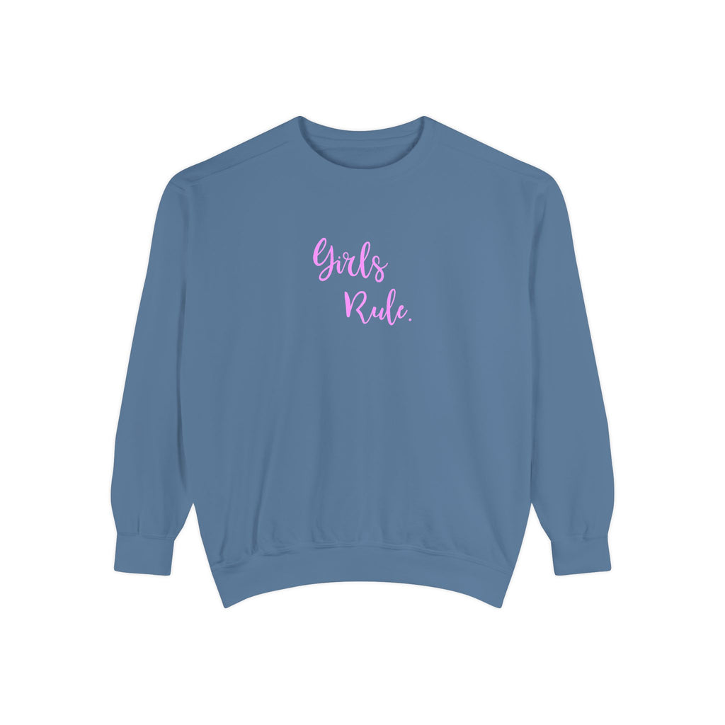 Girls Rule Cool Graphic Unisex Sweatshirt for Women and Girls