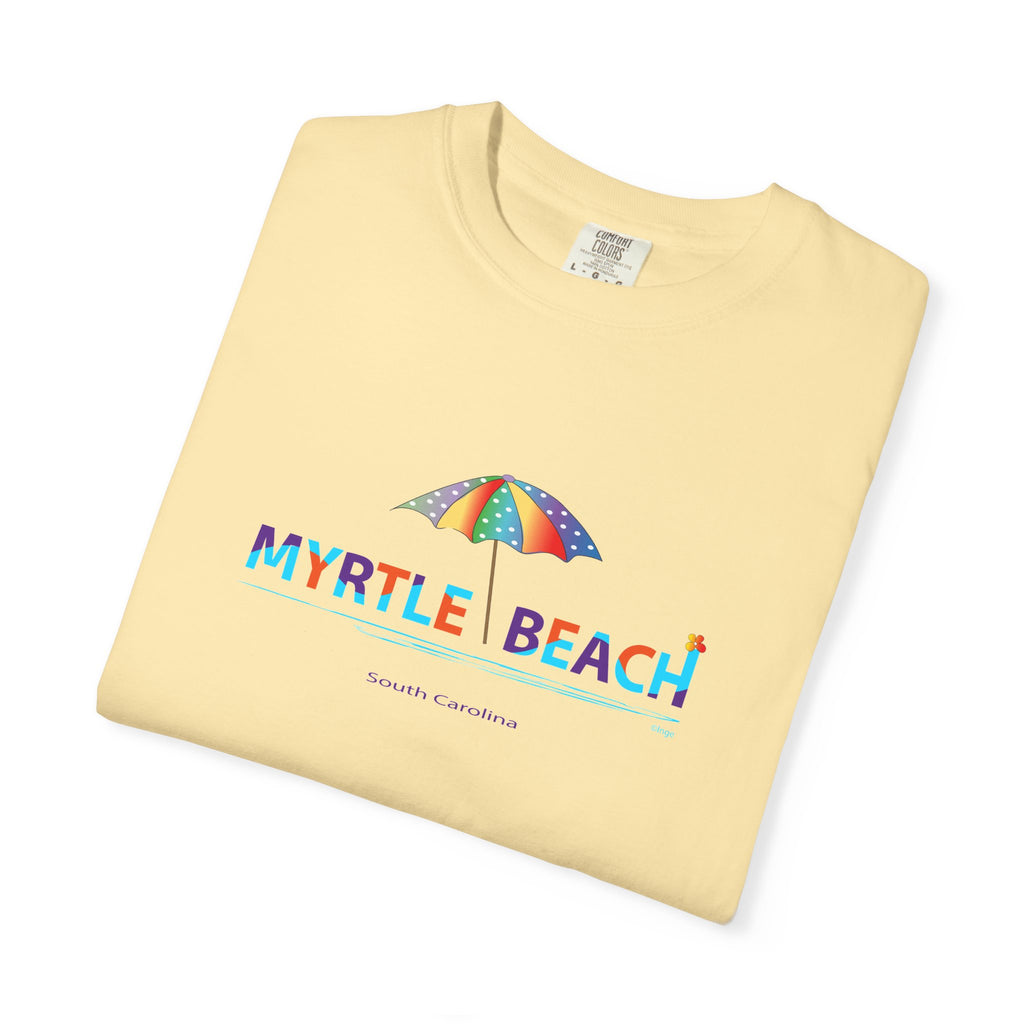 Myrtle Beach South Carolina Graphic Unisex Garment-Dyed T-shirt