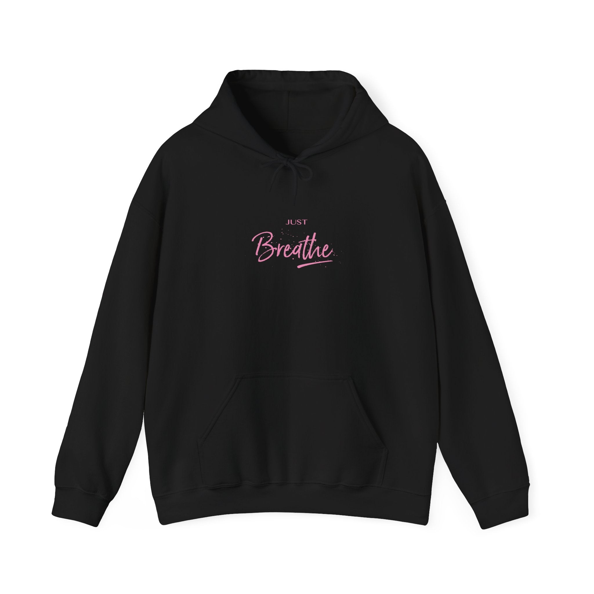 Just Breathe Zen Yoga Graphic Hoodie - Unisex Heavy Blend™ Hooded Sweatshirt