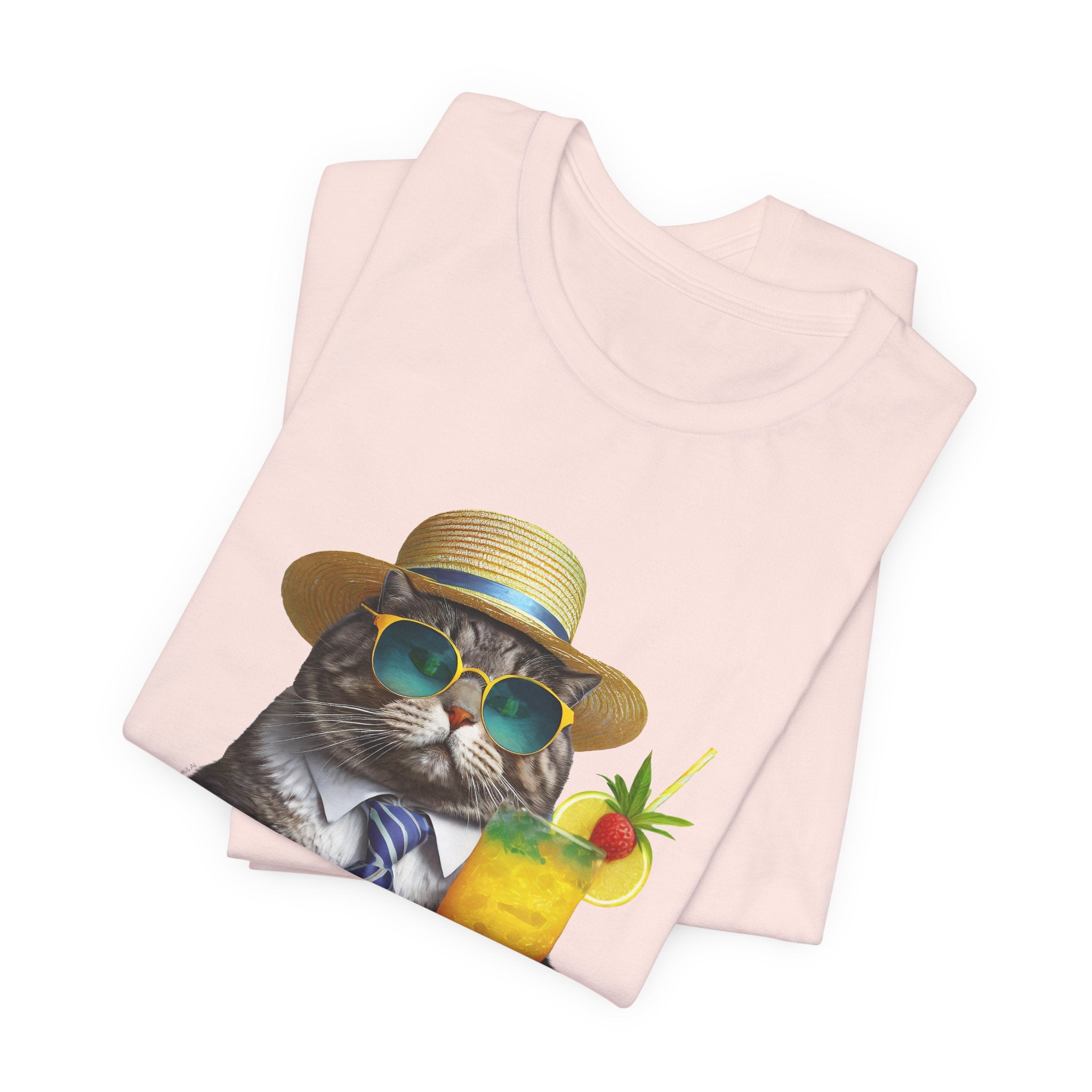 Happy Hour Cat Graphic Tee