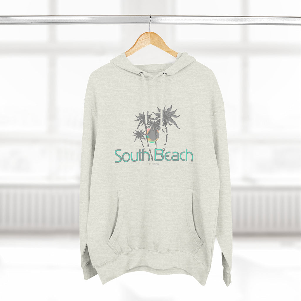South Beach Miami Palm Tree Graphic Unisex Hoodie