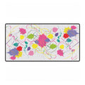 Colorful Abstract Paint Splatter Art Large Desk Mat