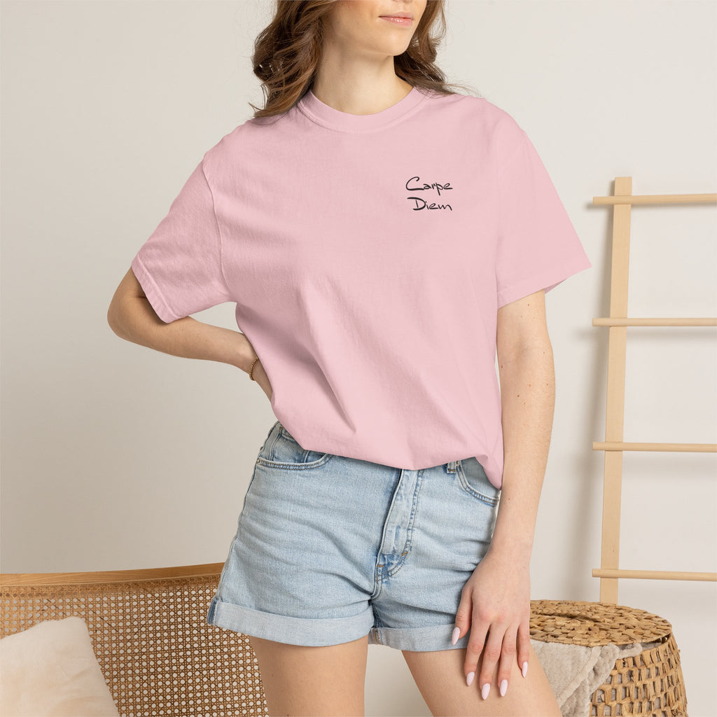 Carpe Diem Black Script Graphic Unisex T-shirt