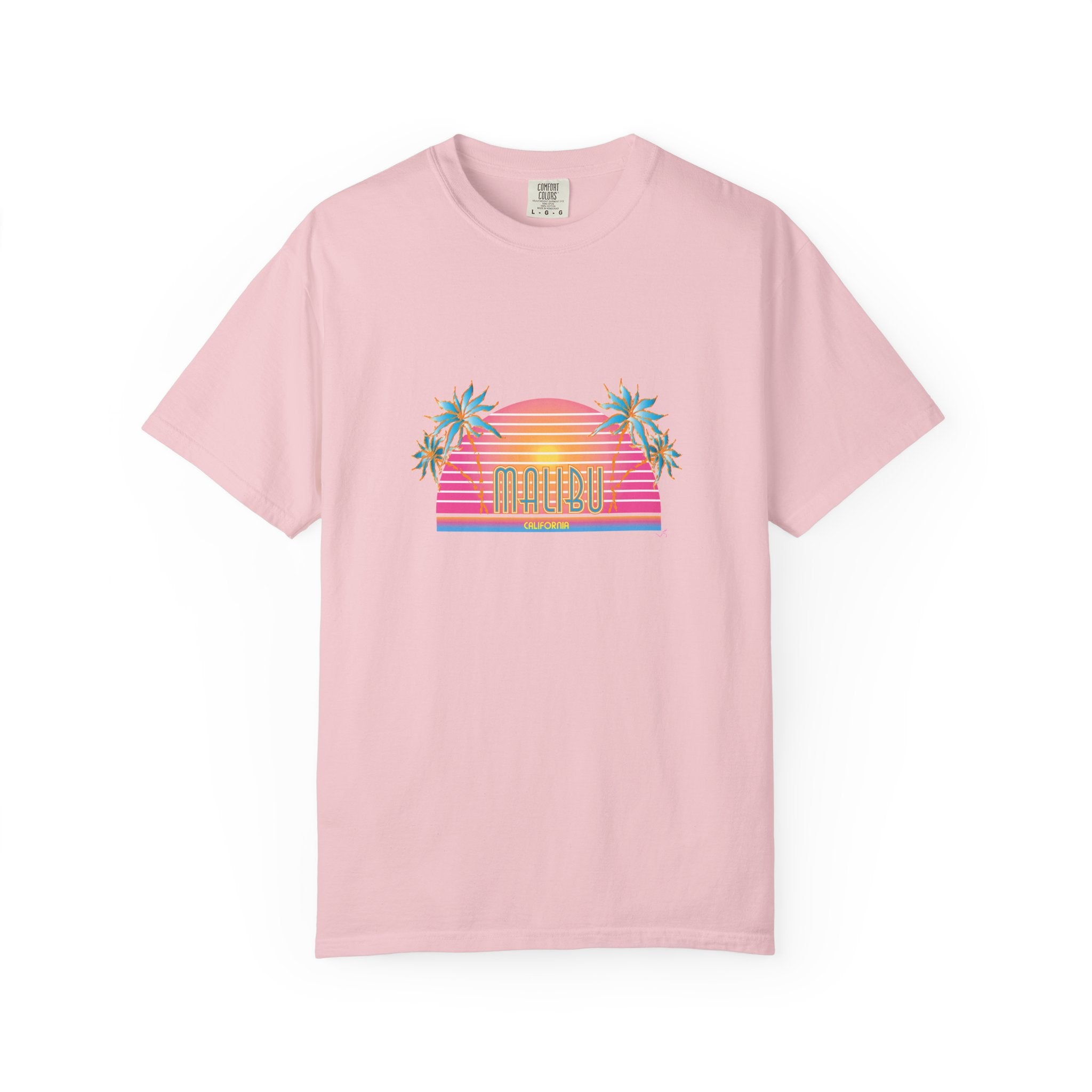 Striking Malibu California Graphic Unisex Garment-Dyed T-shirt